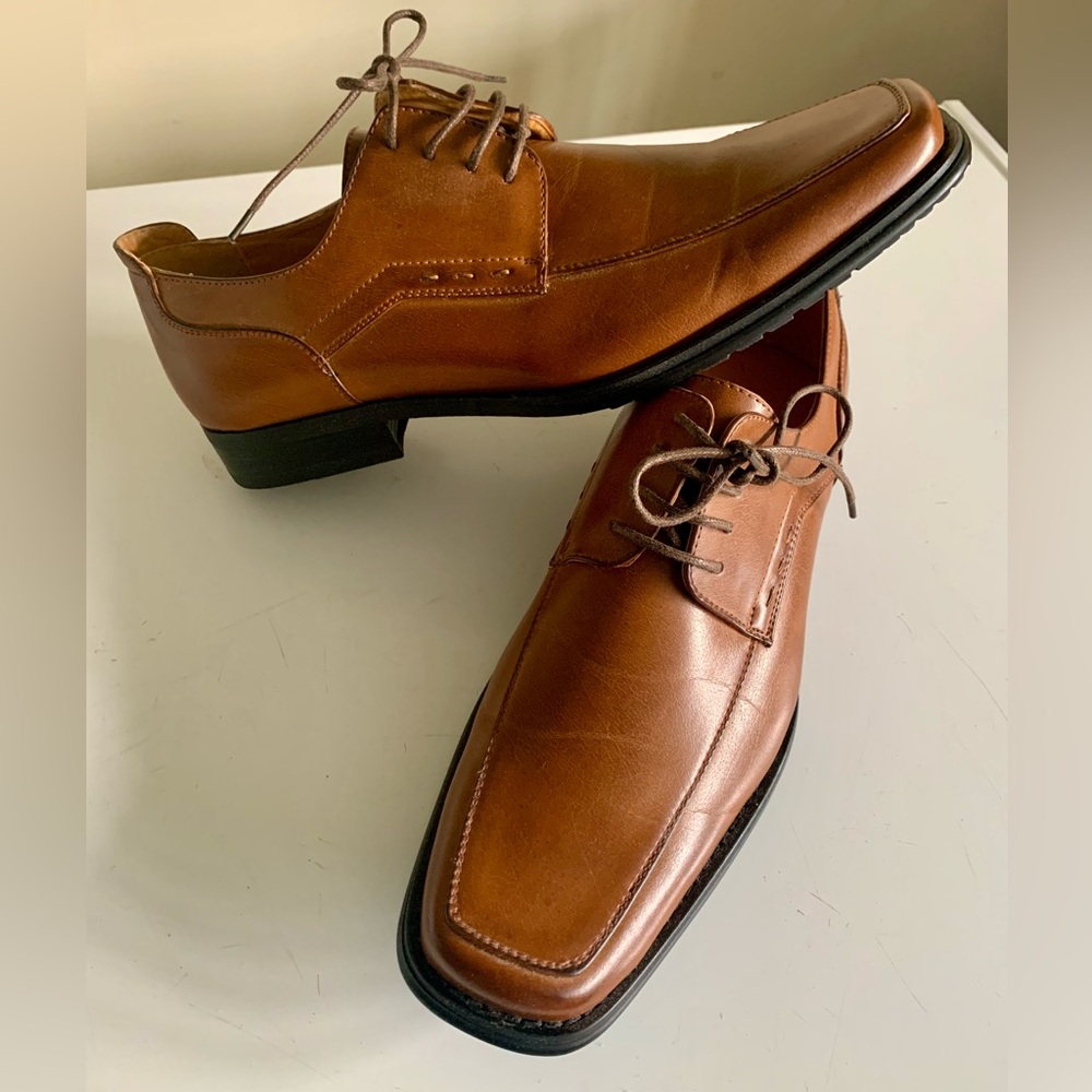 Vigotti Brown Leather Oxfords Timeless Design